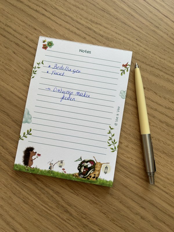 Bloc de notes - Spring au thème A6