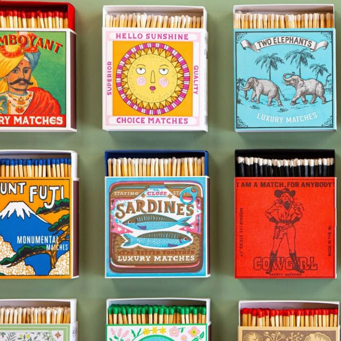 Luxury Matchbox Two Elephants