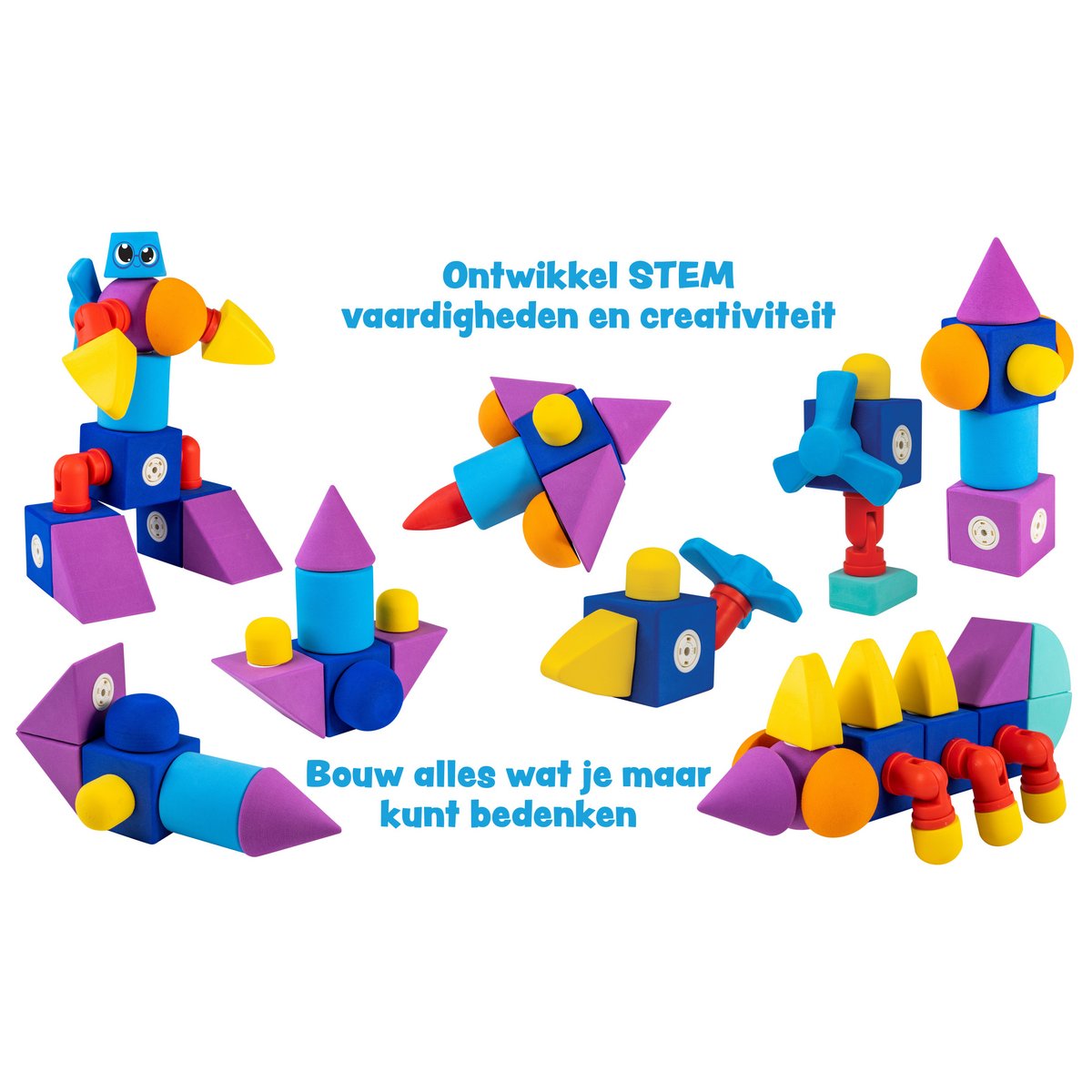 Blockaroo Boat Box - 10 pezzi - Giocattoli magnetici