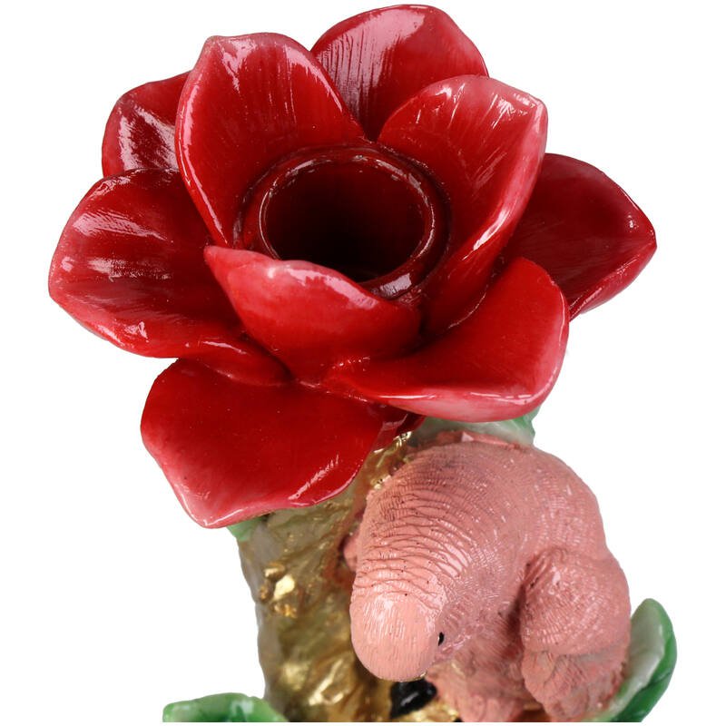 Candle Holder - Pink Parrot ↑ 26 cm