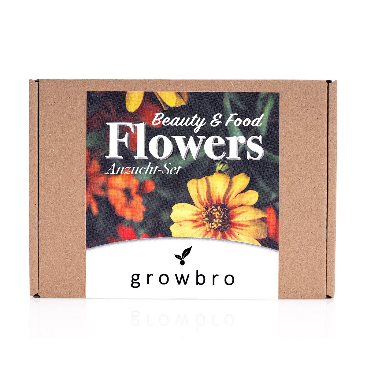growbro - FLOWER POWER - Dyrkningssæt til spiselige blomster, din frøblanding til spiselige blomster og som bi engfrø