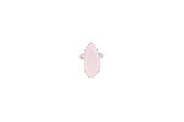 Starlight justerbar ring | Sølv Powder Pink
