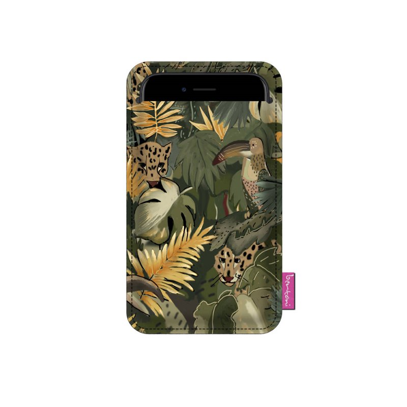 Amazonia Smartphone-Hülle aus anthrazitfarbenem Filz Bertoni
