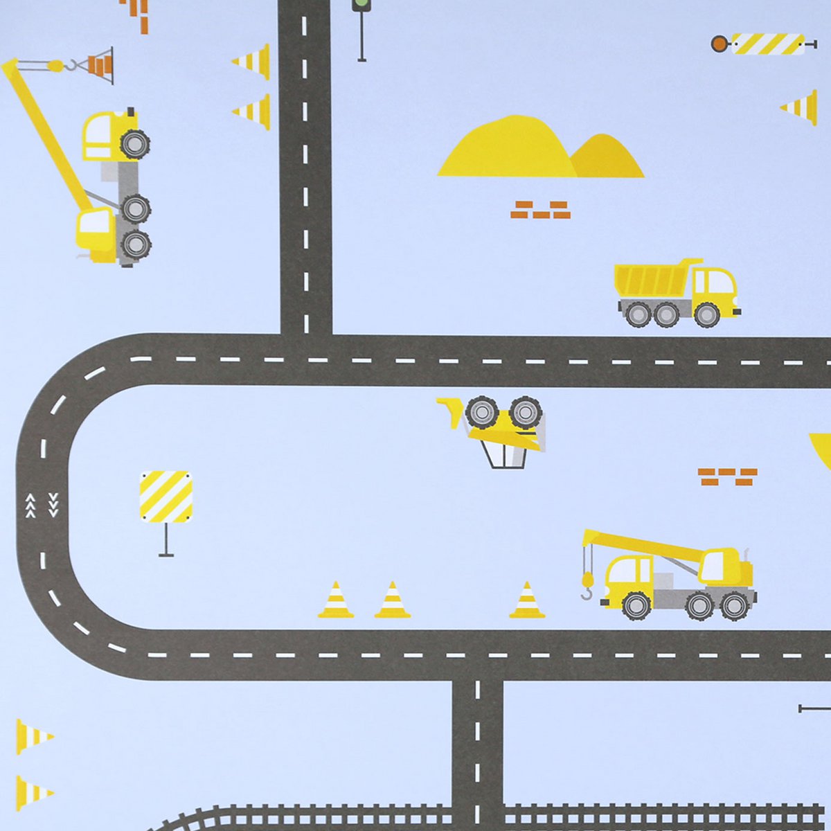 Geschenkpapier Baustelle Bob