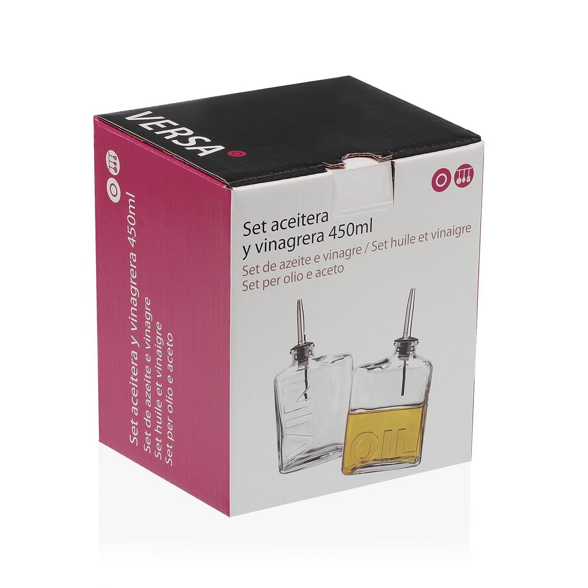SET BOTTIGLIE DI OLIO E ACETO