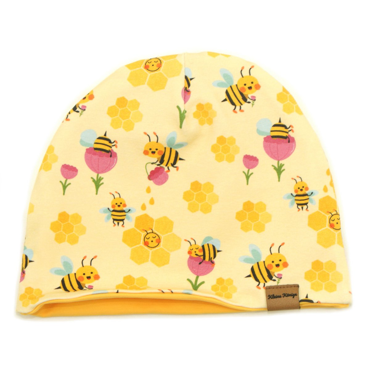 Little Kings Cap Kinderen Meisjes Muts model Bee Honey Bee, geel