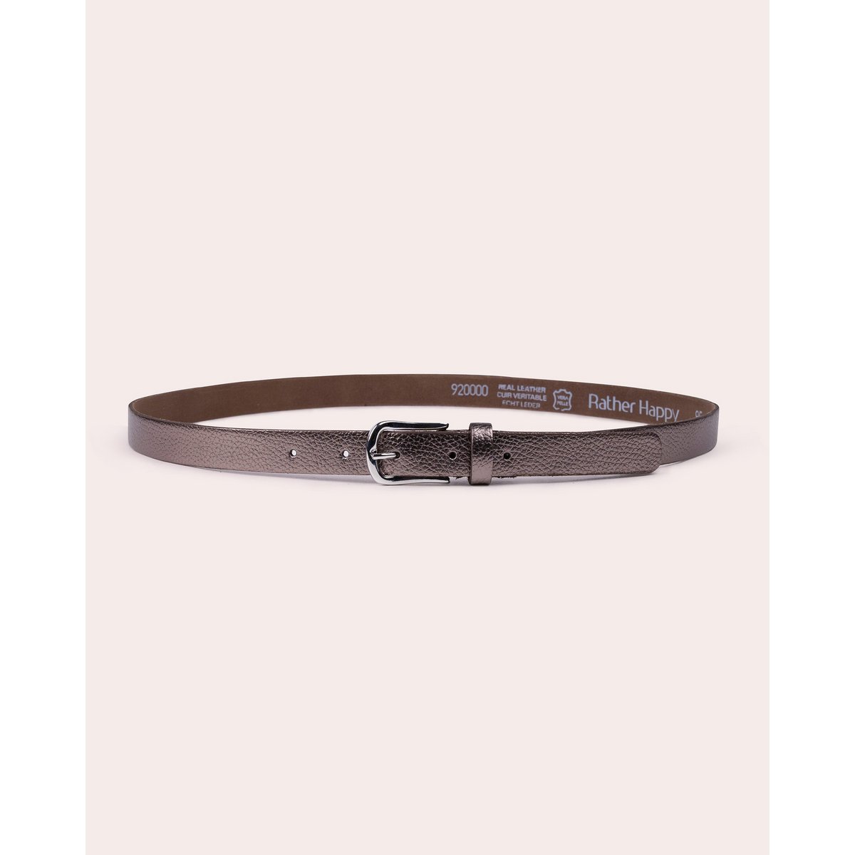 ARIA | Premium Textured Leather Belt with Polished Metal Buckle
