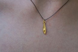 Real Olive Leaf Gold Necklace, Handmade Nature-Inspired Jewelry, Organic Tree Pendant, Gift for Luck & Success, Sterling Silver 925