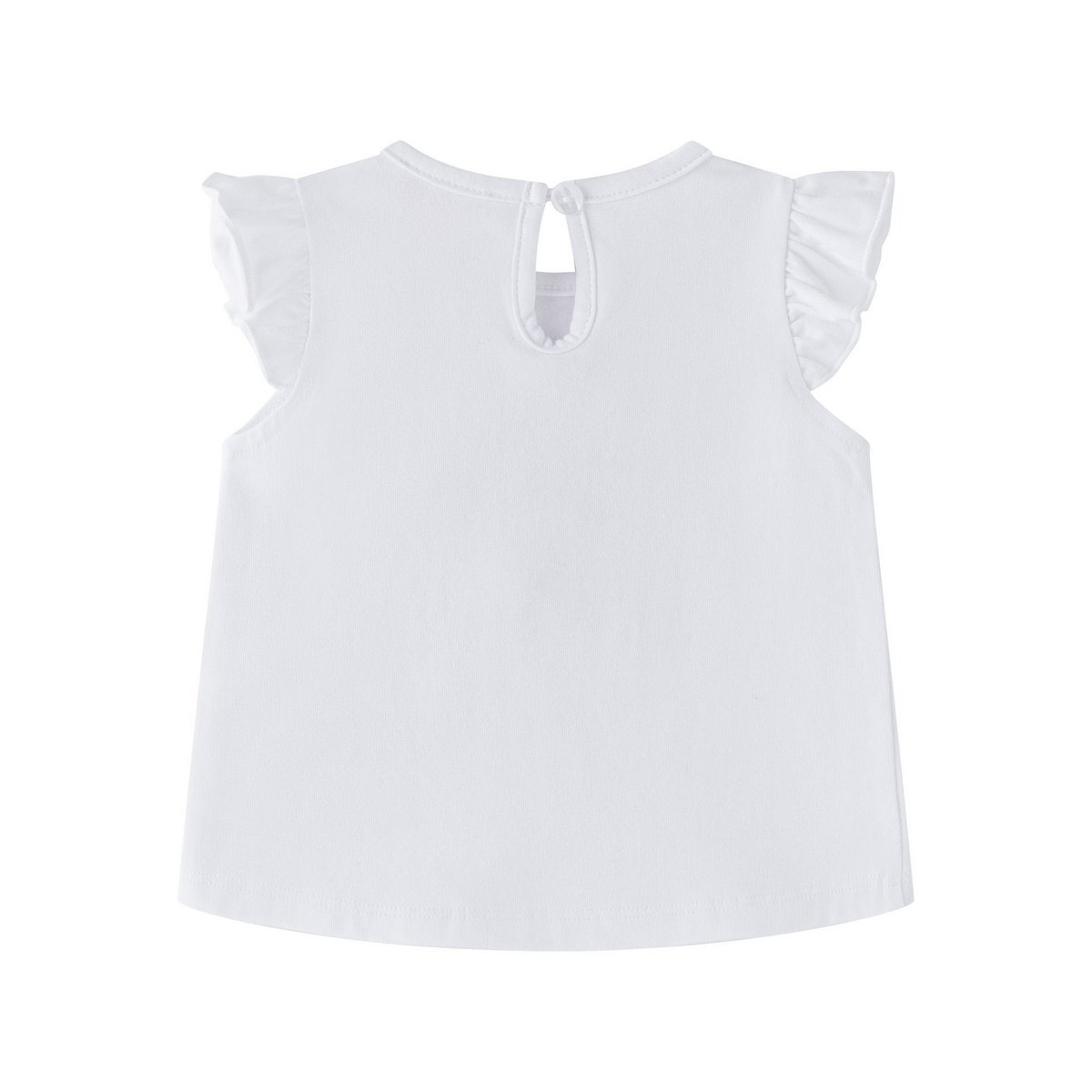 Camiseta bebé niña 3-24m cuello volante vichy rosa BGV66532