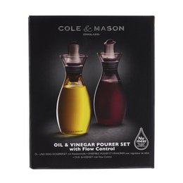 Set Botella de Aceite y Vinagre con Vertedor Ajustable 37cl
