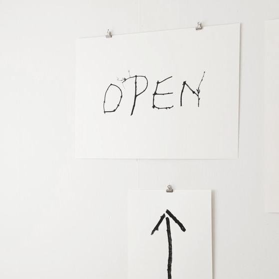 OPEN (horizontal) - Siebdruck