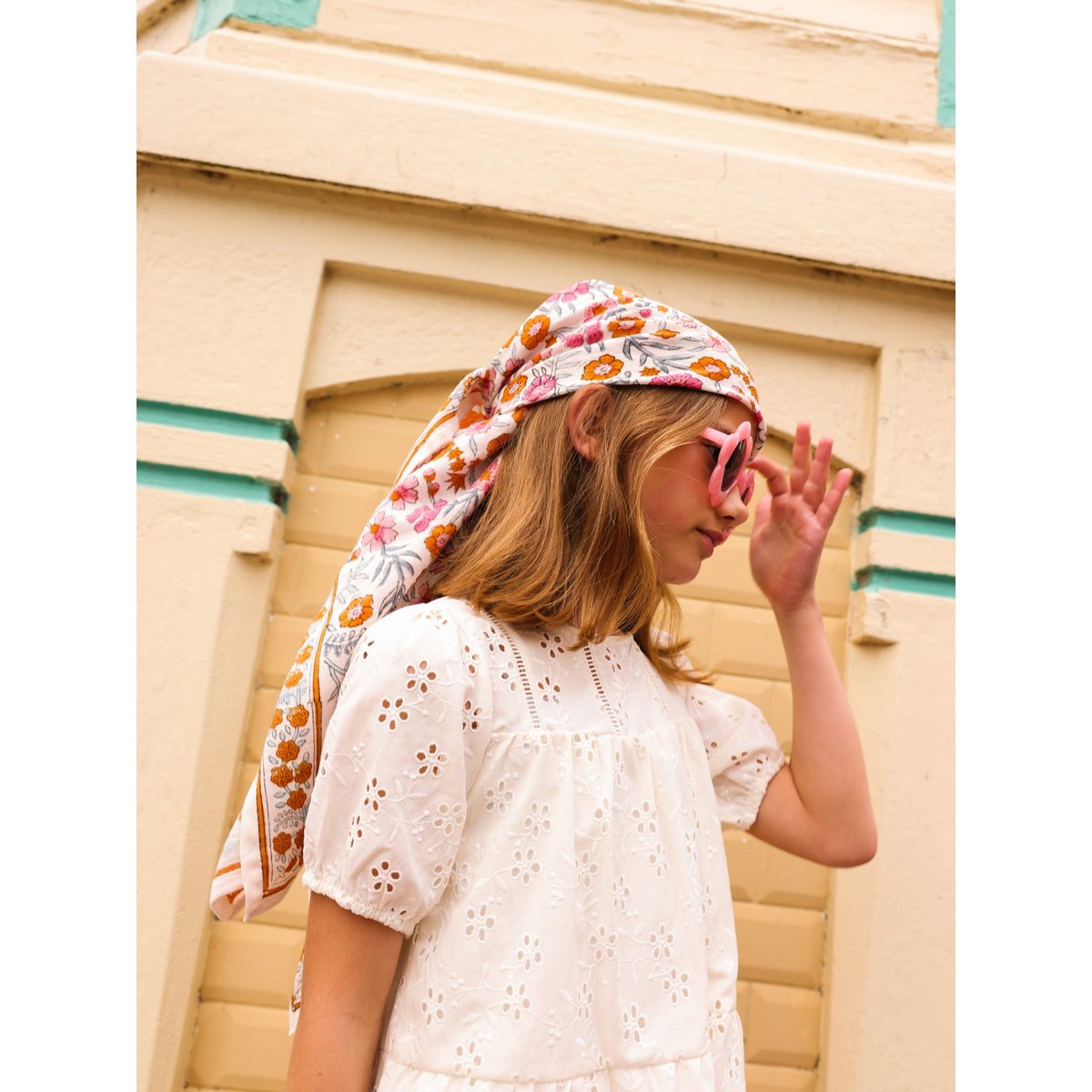 Foulard Adulte Dheli Azur 100 cm