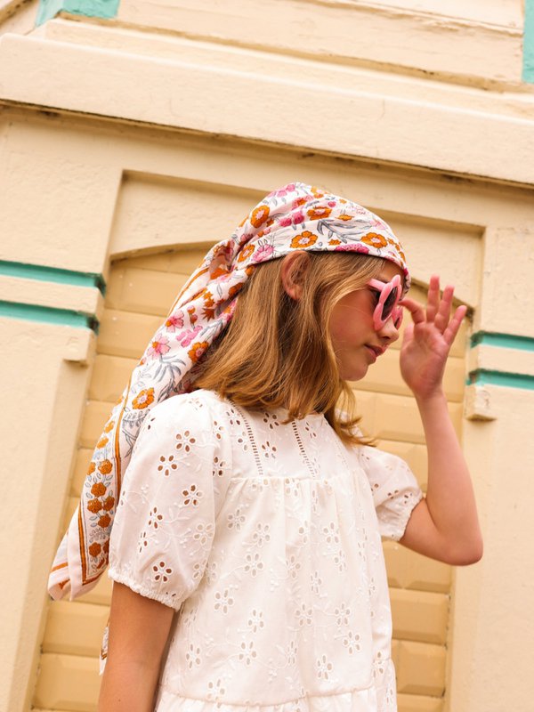 Foulard Adulte Dheli Azur 100 cm