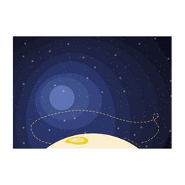 ADESIVI IN CARTA RIPOSIZIONABILI E OLOGRAFICA - SPACE - 2 - 6 cm - 120 pz - Colori assortiti