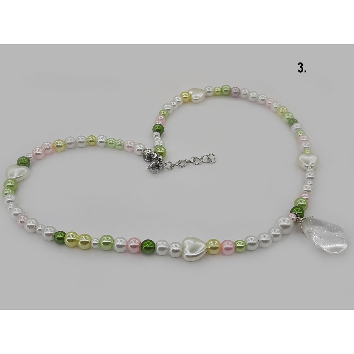 %238 Ensemble collier de perles tendance