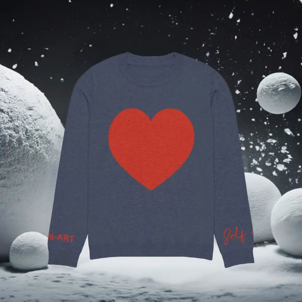 Heart - Pull col rond tricoté MARINE