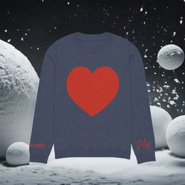 Heart - Pull col rond tricoté MARINE