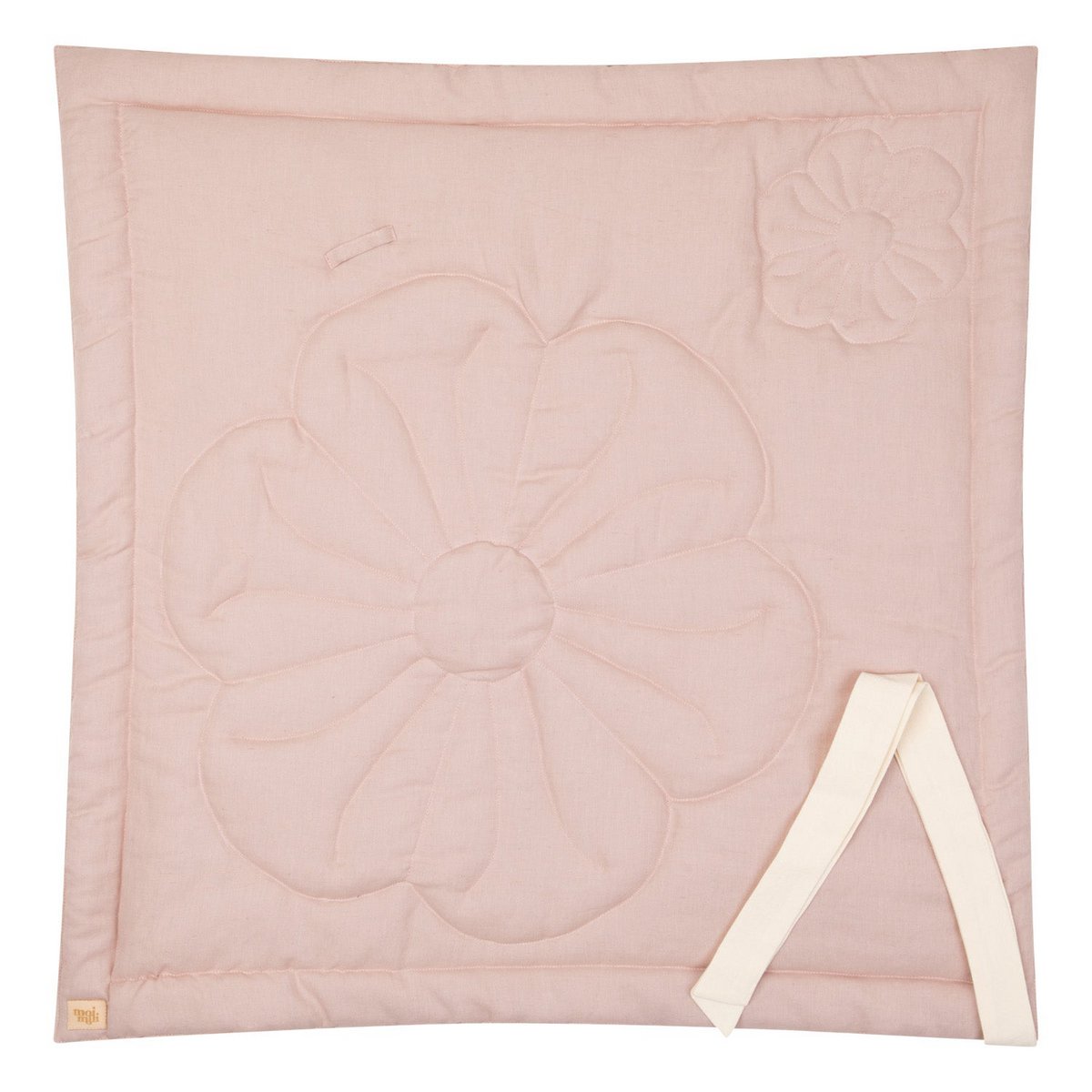 Cuerno de bebé flor de lino "Rosa empolvado"