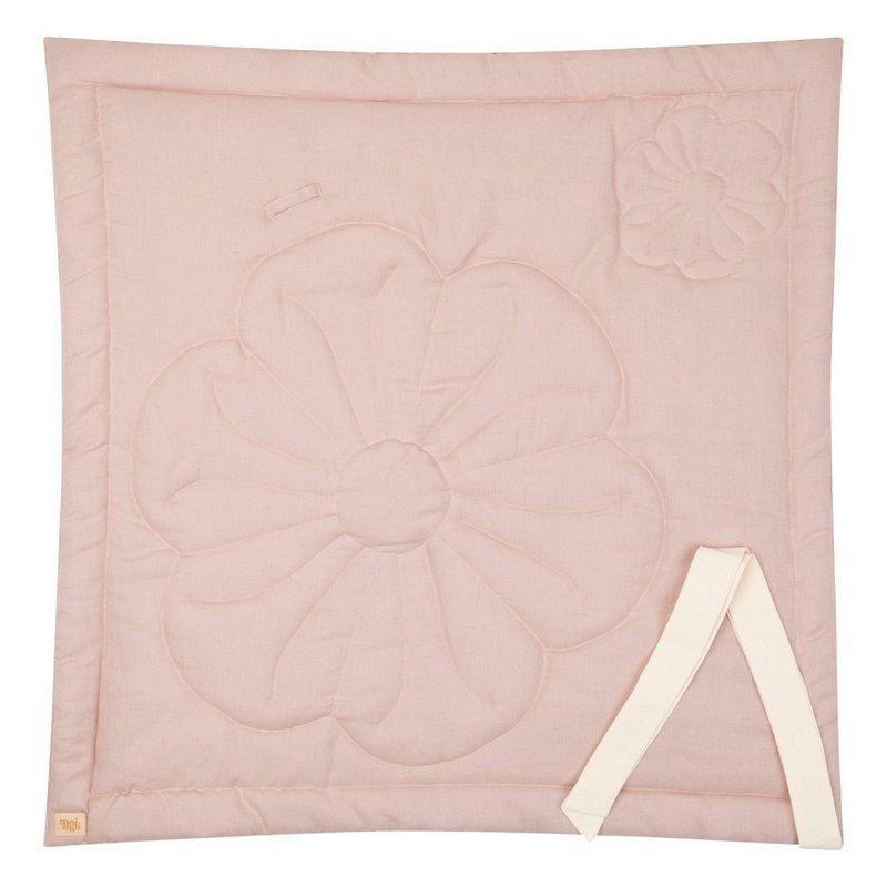 Cuerno de bebé flor de lino "Rosa empolvado"