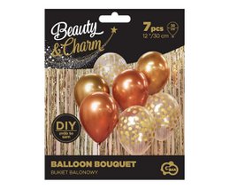 Balloon mix Rose gold - Gold - 7 pieces