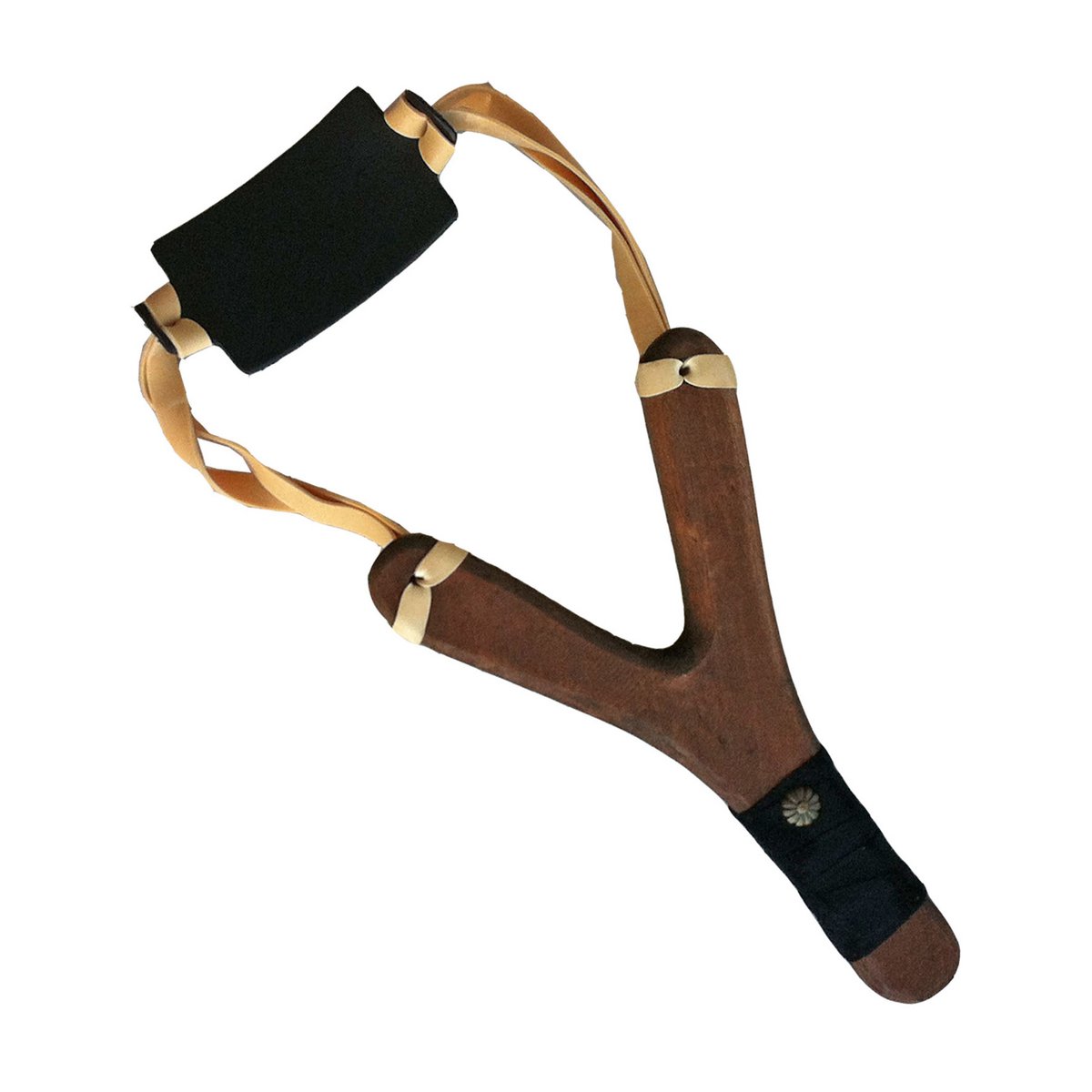 SLINGSHOT RUSTIK SUEDE GRIP + 3 CORK BALLS - ST531F