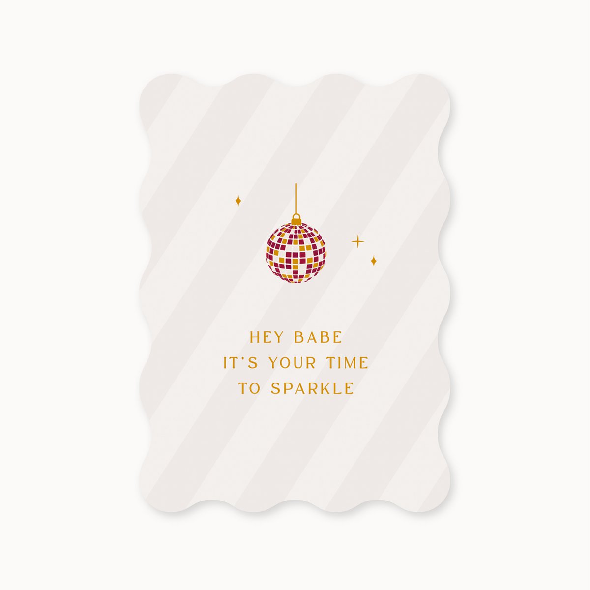Card Discoball | Gold foil