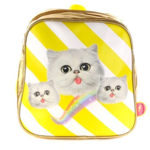 Backpack - Kittens yellow