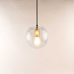 Orb glass ball pendant lamp