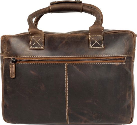 Stume a tracolla Cognac Cowboysbag Borsa per laptop da 13 pollici Buffaloer Borse Arrigo