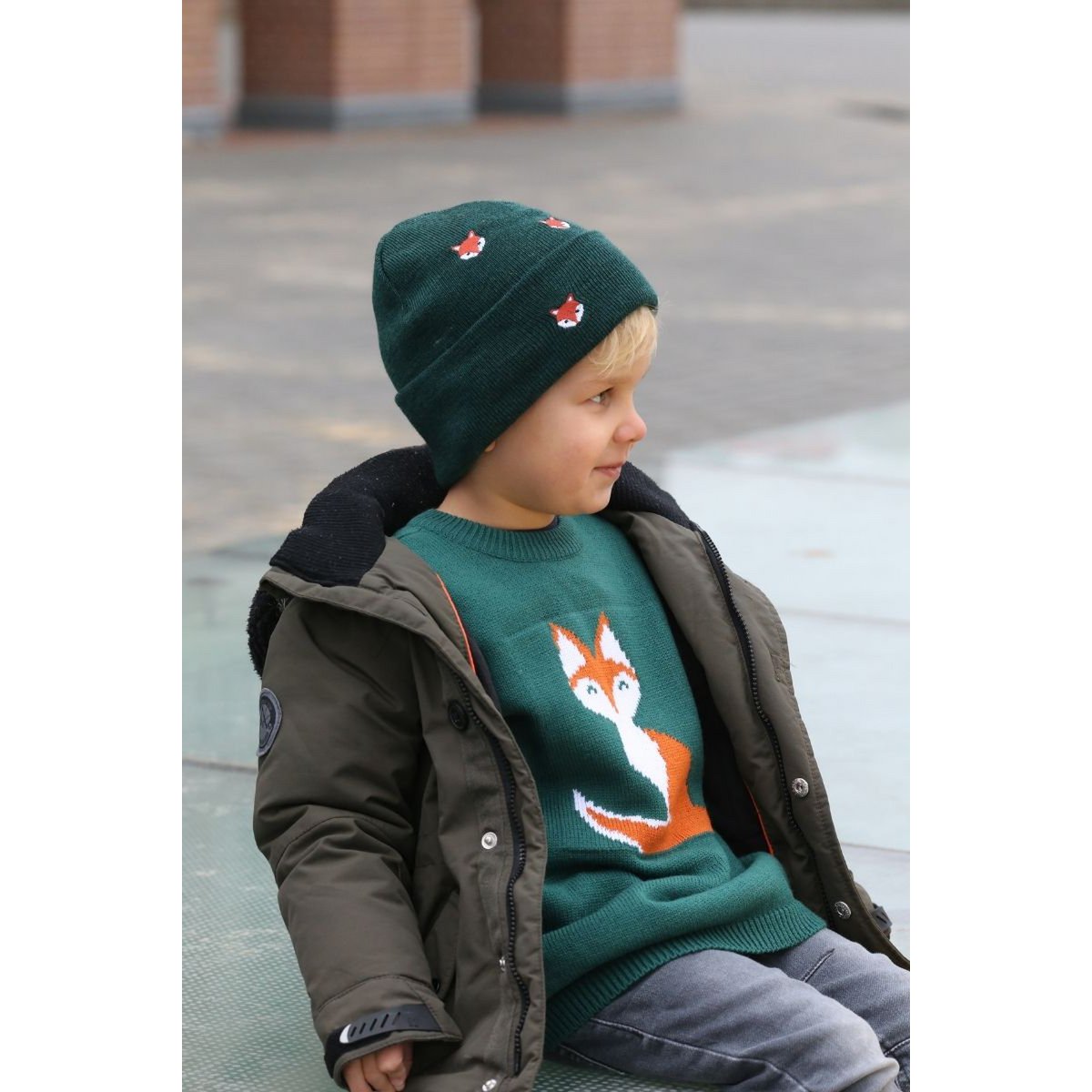 Sweter FOX - GREEN