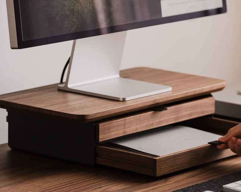 Desk Shelf Mini - Monitor Stand with Drawer