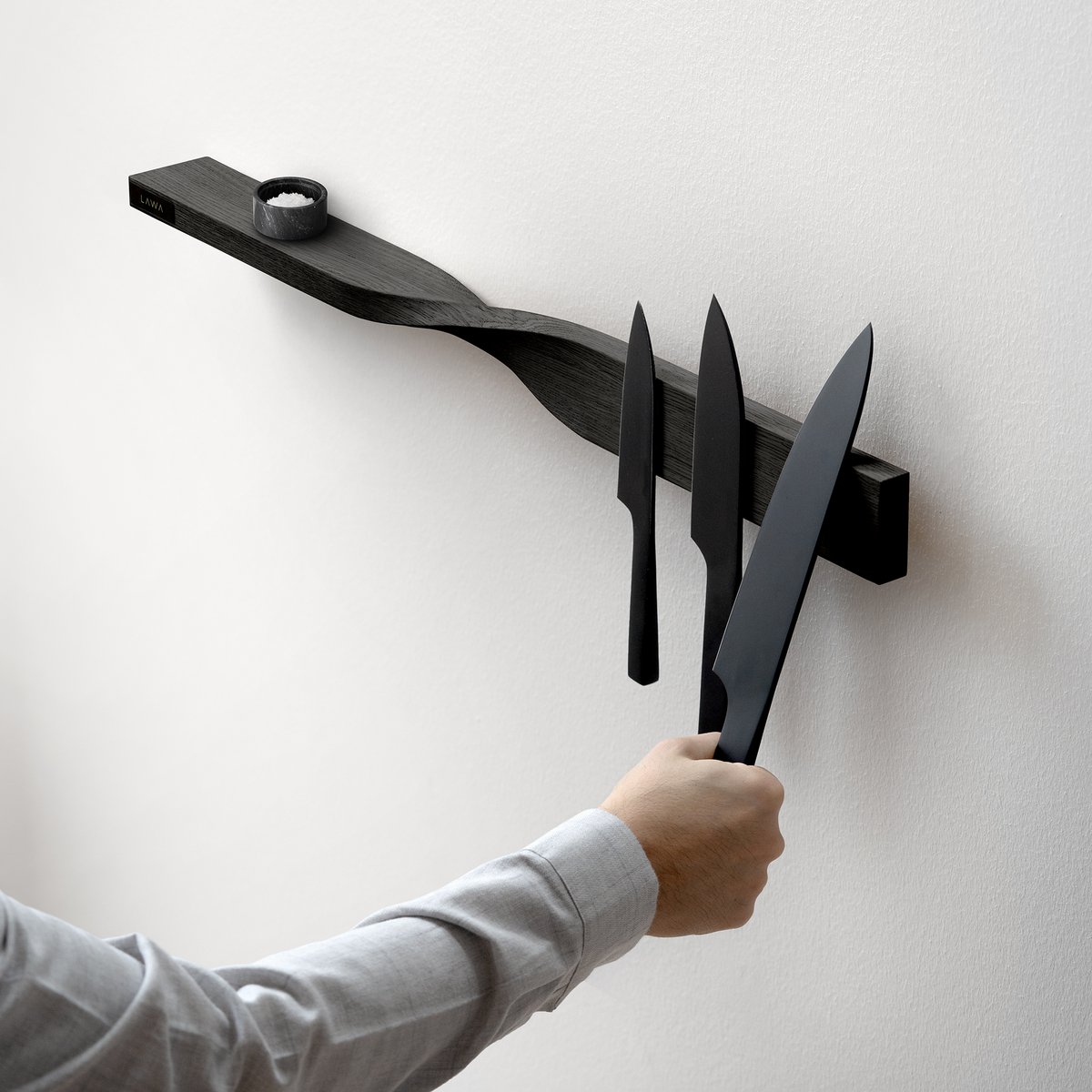 Magnetische twistplank in zwarte eiken