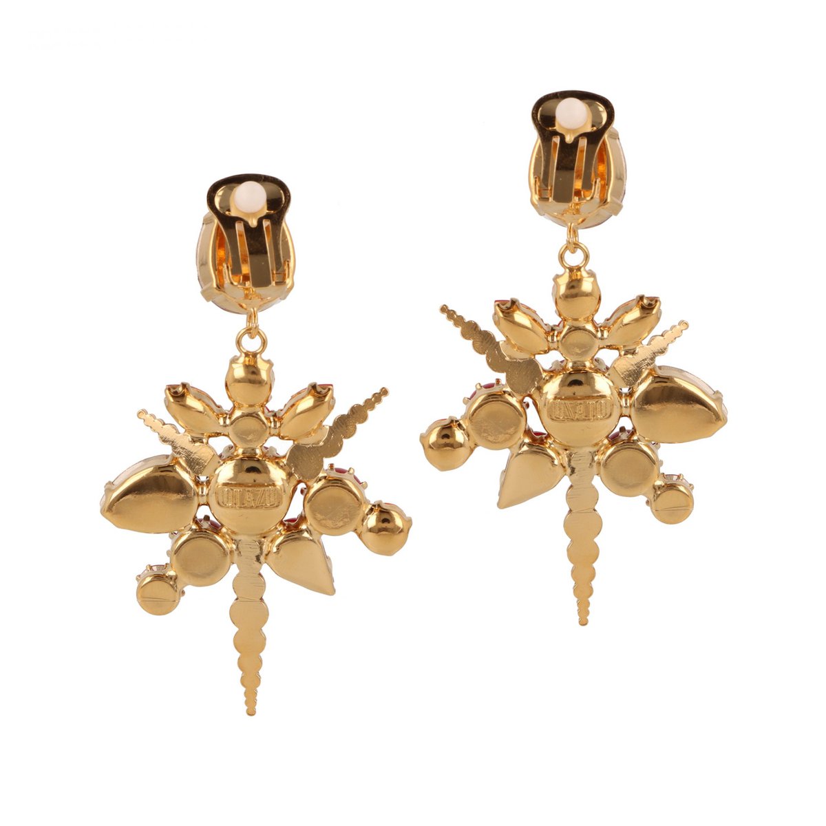Precious Coral Earclips