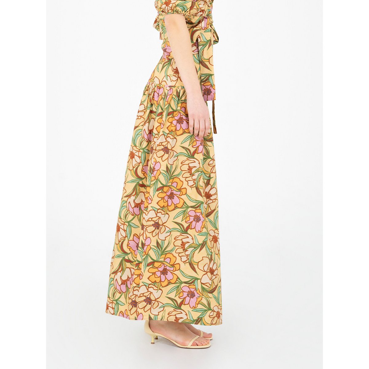 Gonna lunga con stampa floreale Lysandra