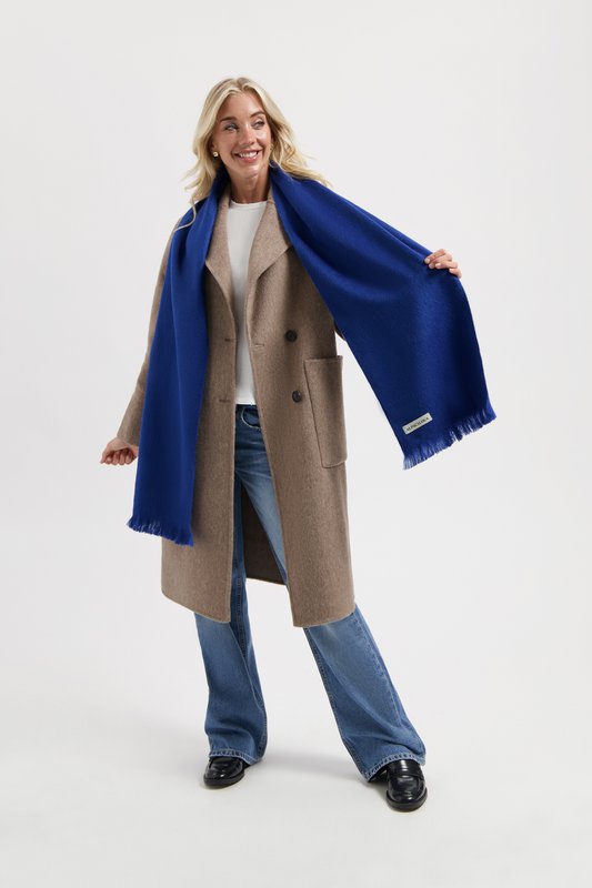 Slim Double Scarf Cobalt / Royal Blue