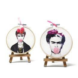 Frida Inspired – Embroidered Portrait Wall Art Set Assorted (5 pieces) 