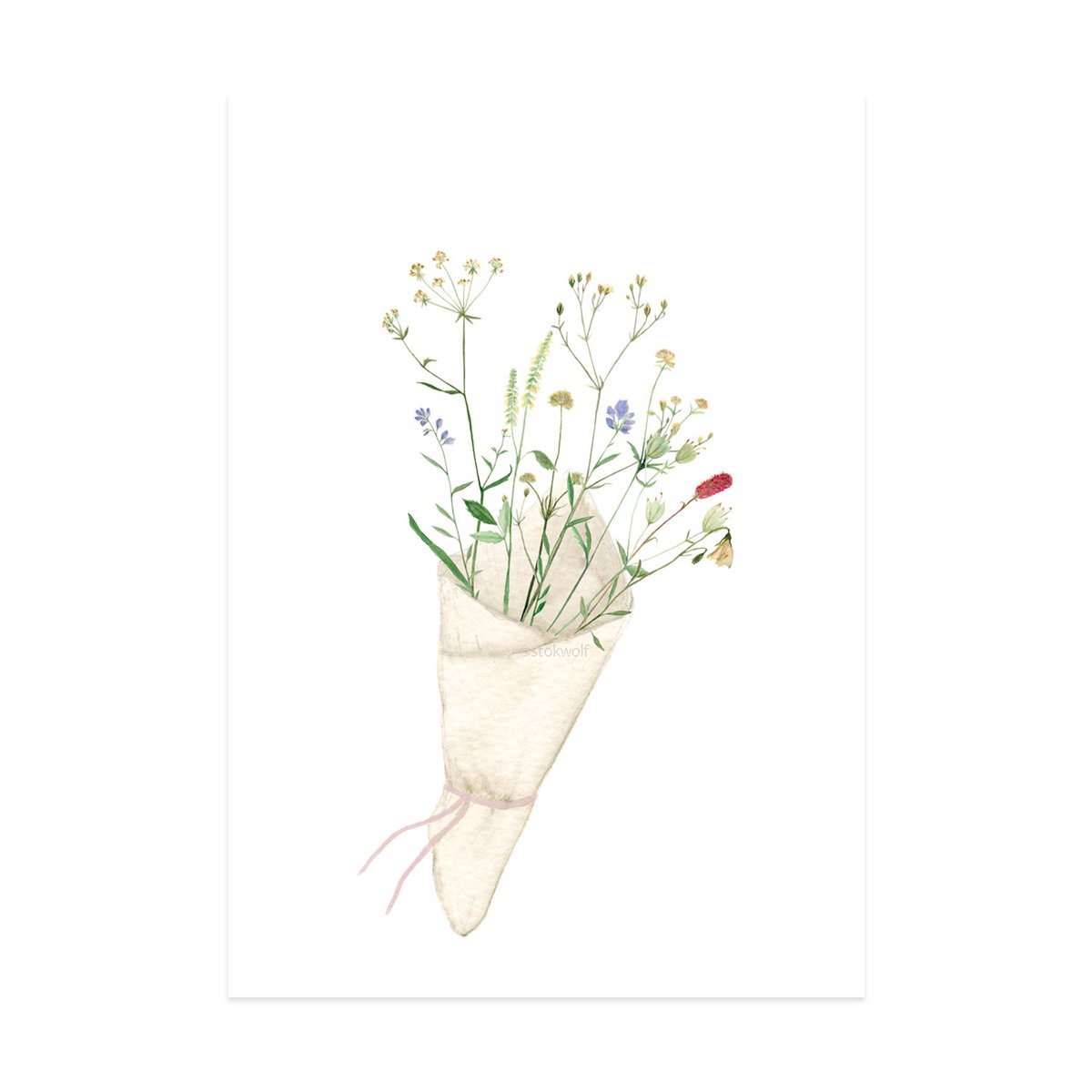 mini karta | Kwiaty (A7)