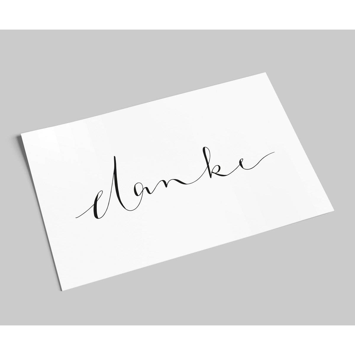 belettering kaart | Bedankt | Bedankkaart met handlettering