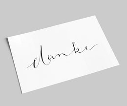 belettering kaart | Bedankt | Bedankkaart met handlettering