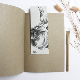 Notitieboekje van graspapier, DIN A5, appel