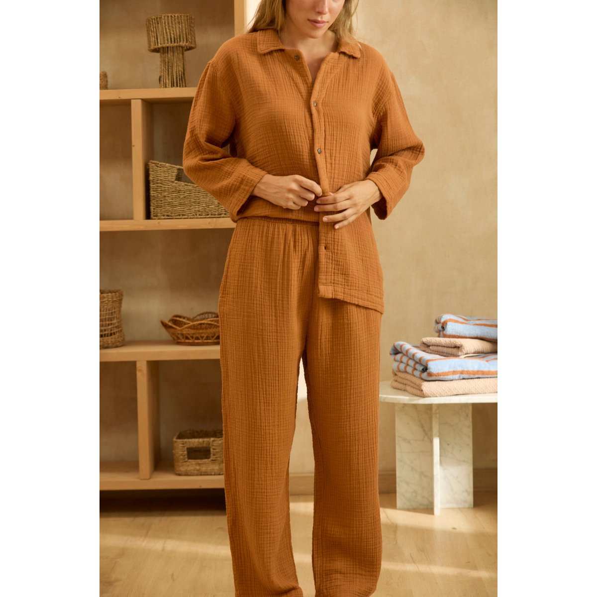 Pijama de muselina Tierra