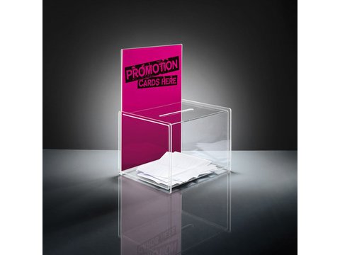 Werbebox Sigel transparent 225x300x170mm + Einlage für A4