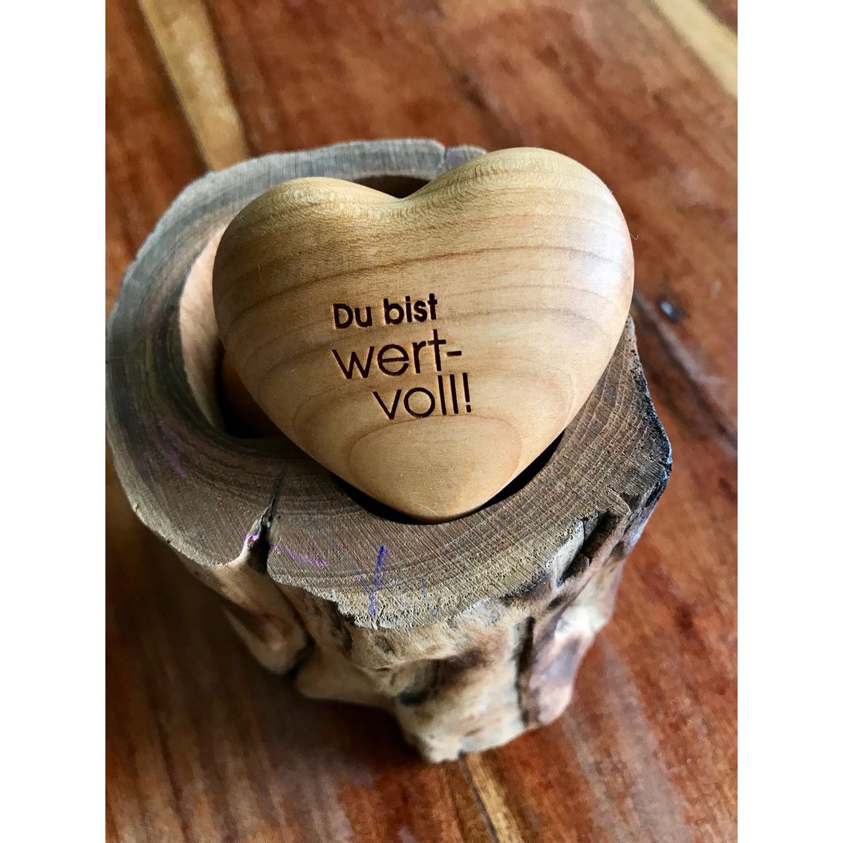 Thankgoods Hand Flatterer Coeur en bois Vous êtes précieux ! comme idée cadeau pour elle et lui !