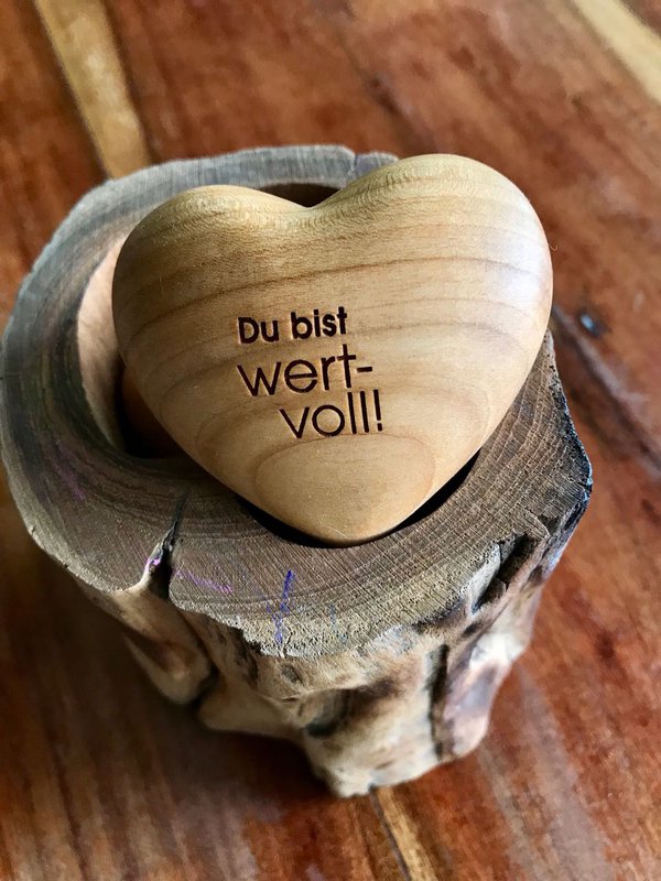 Thankgoods Hand Flatterer Coeur en bois Vous êtes précieux ! comme idée cadeau pour elle et lui !