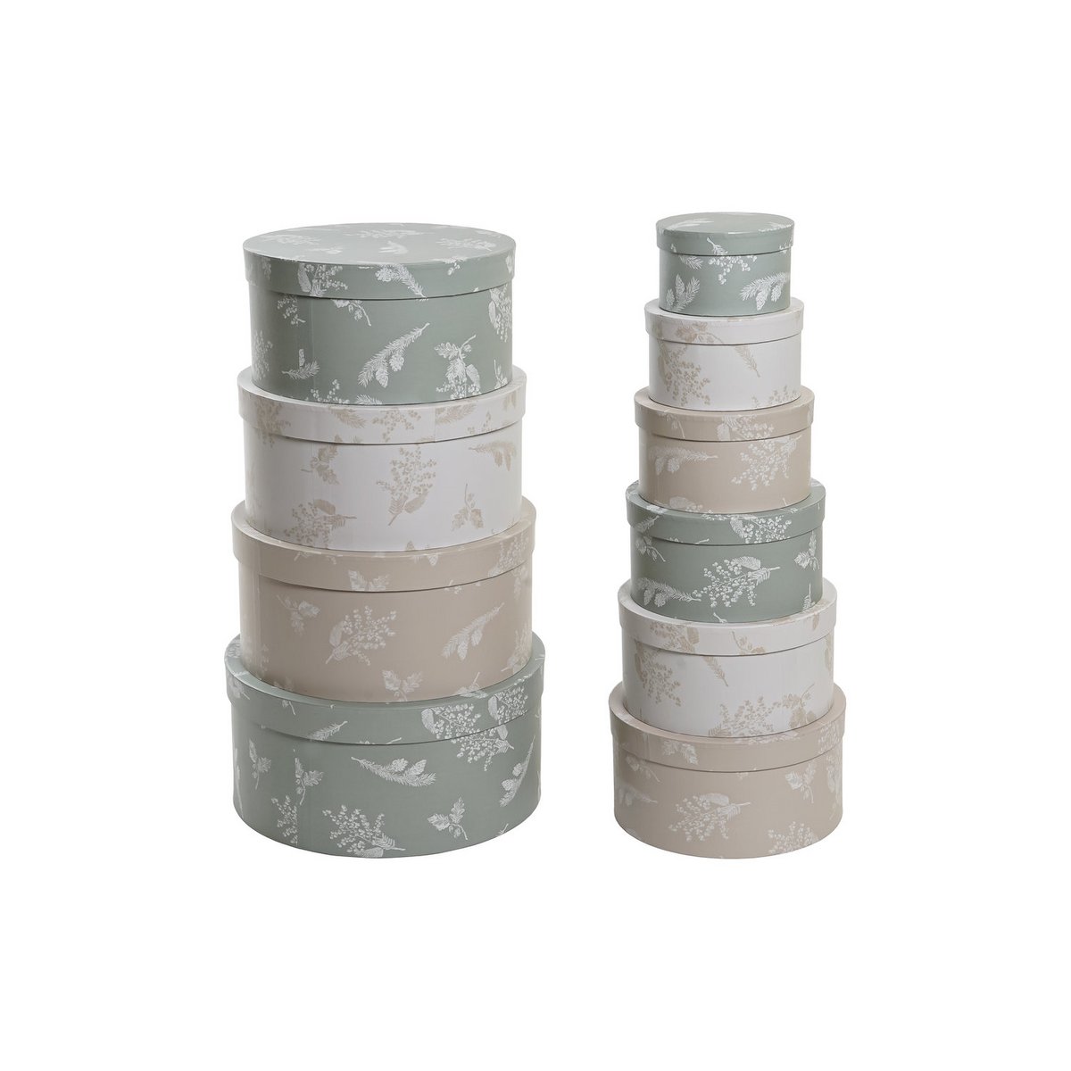 CAJA SET 10 DOOS 37,5X37,5X18 REONDDA BEIGE CG200397
