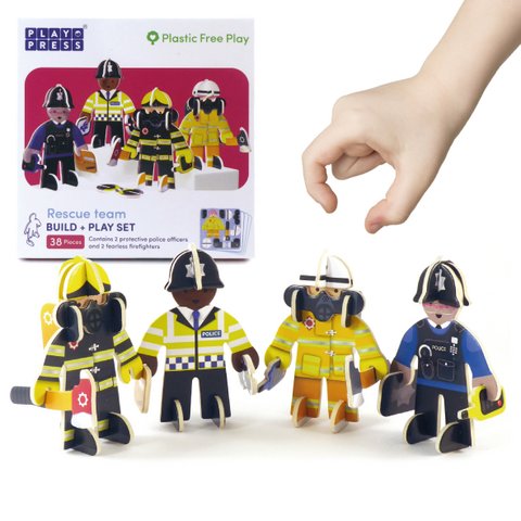 Police & Firemen Eco Friendly Playset