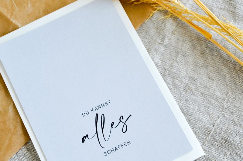 Postkarte "Du kannst alles schaffen"