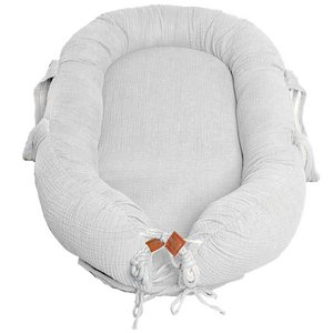 BIO muslin cotton NEWBORN NEST White
