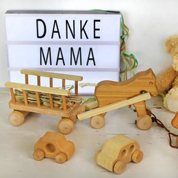 Toy car Brummi made of wood 9cm