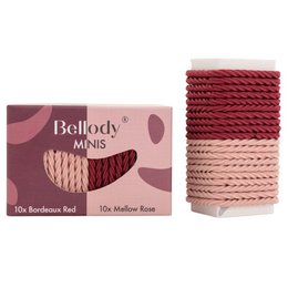 Bellody® Mini Hair Ties (20 uds. - Rosa y rojo - Paquete mixto)